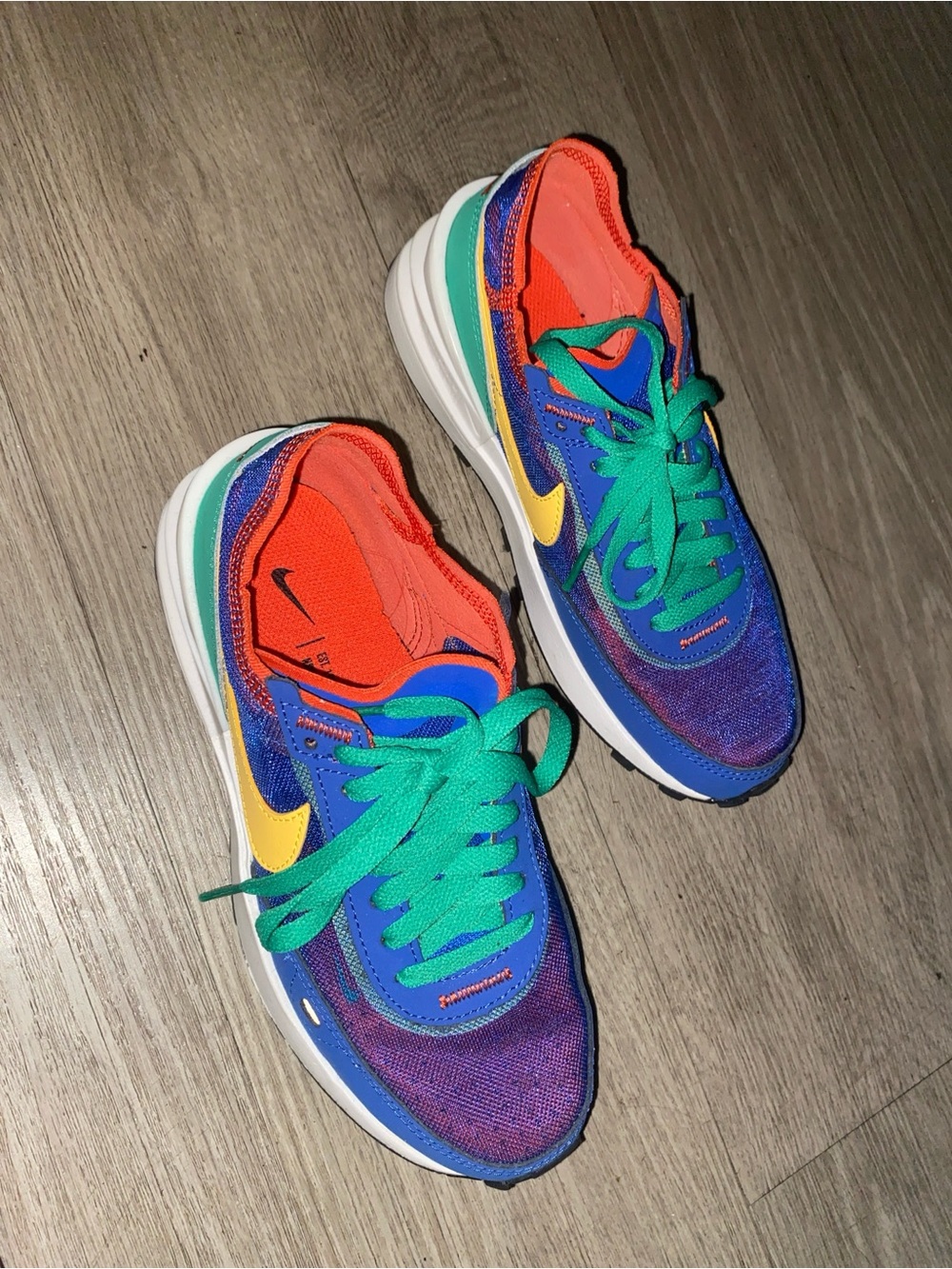 Nike Waffle One Game Royal Stadium Green sneakers women size 6 DC2533-402